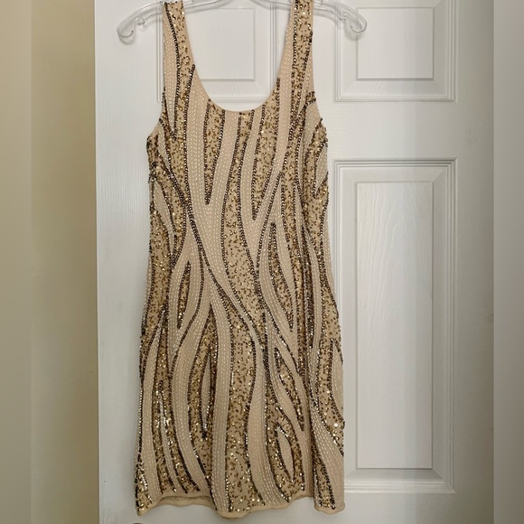 Lace&Beads Dresses & Skirts - Sequin & Beaded Slip Dress size XS